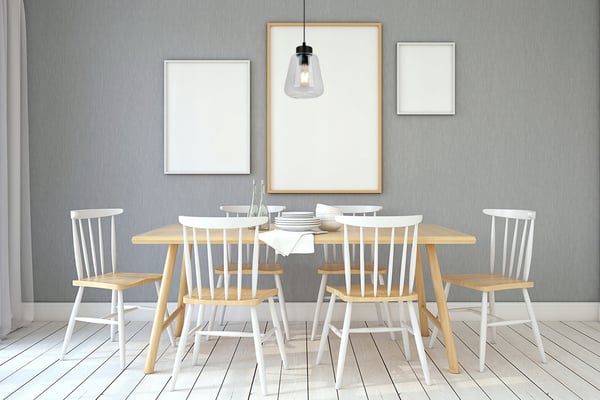 MODERNE ELEGANT HÆNGELAMPE MED GLASSKÆRM