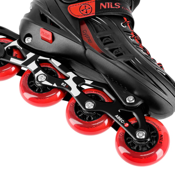 Inline skates Cypher rød NA18811A Nils Extreme størrelse M (34-38)