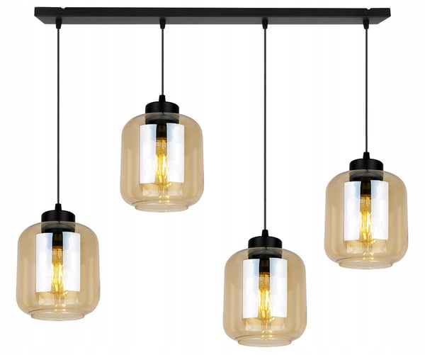 MODERNE ELEGANT HÆNGELAMPE, GLASSKÆRM