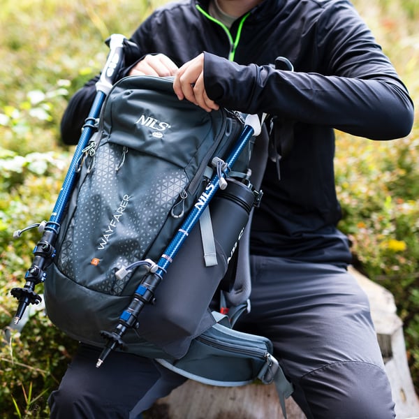 NC1925 retkeilyreppu harmaa Wayfarer 35L Nils Camp