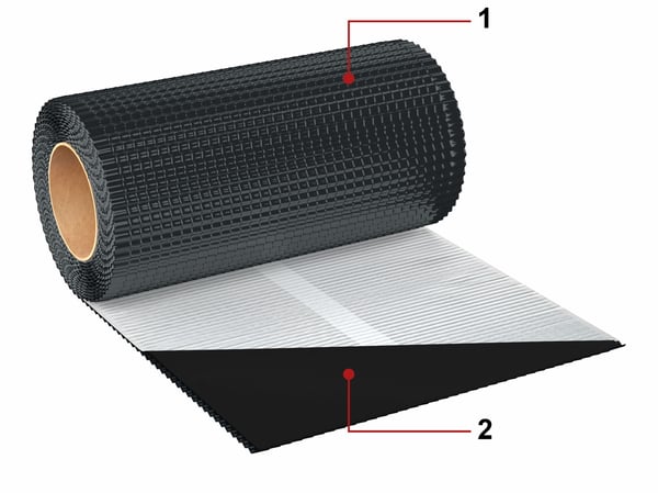 PB FLEX SUPER savupiippulistan 300mm x 5m RAL 8017