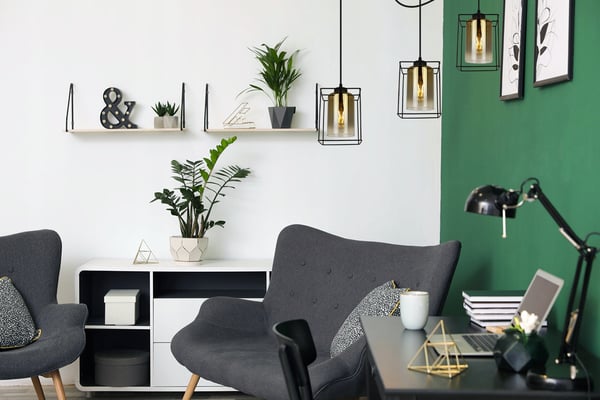 MODERN ELEGANT GLAS HÄNGLAMPA
