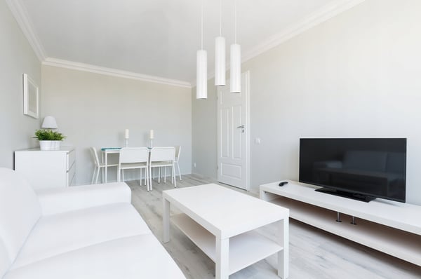 MODERNE LOFTHÆNGELAMPE HVID LED-LAMPE