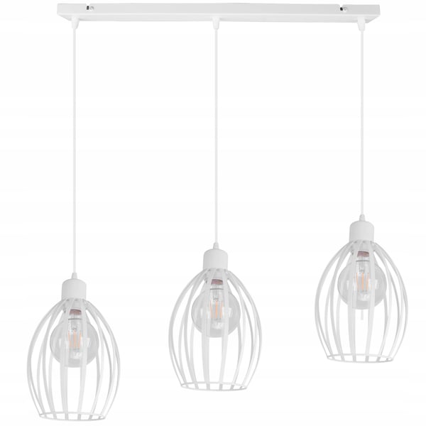 Lofthængelampe i metal med E27 LED