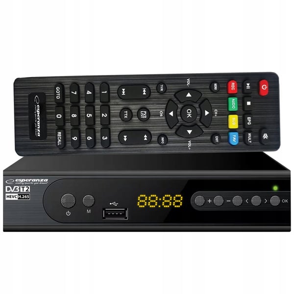 Esperanza EV106R DVB-T/T2 H.265/HEVC digital tuner
