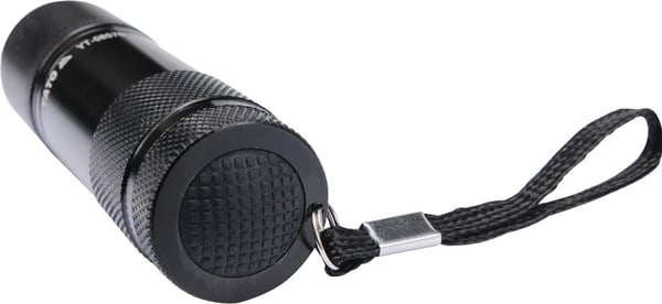 ALUMINIUMSLOMMELYGTE, 9 LED'ER, SORT - YT-08570