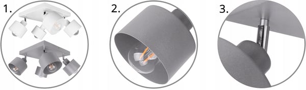 HÆNGENDE LOFTSLAMPE LYKRONE METALPLAFON