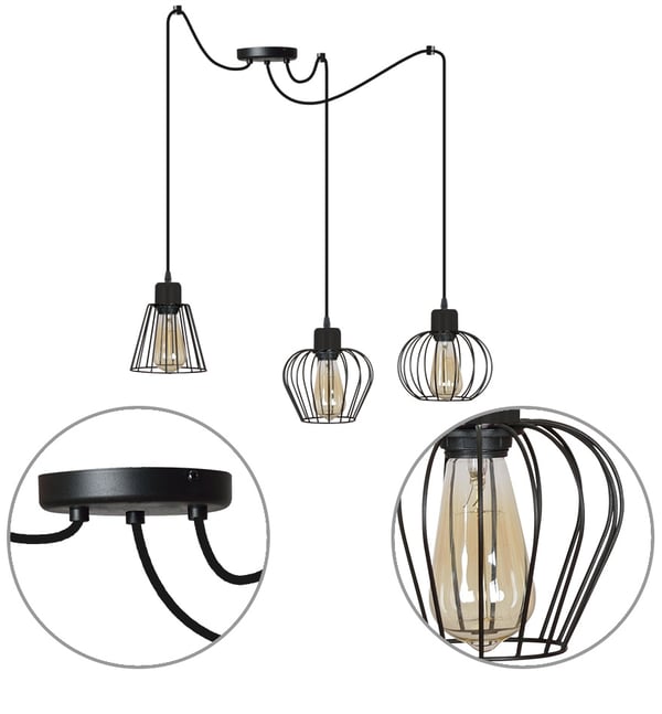 Edderkoplampe Moderne Forskellige Farver LOFT Justerbar