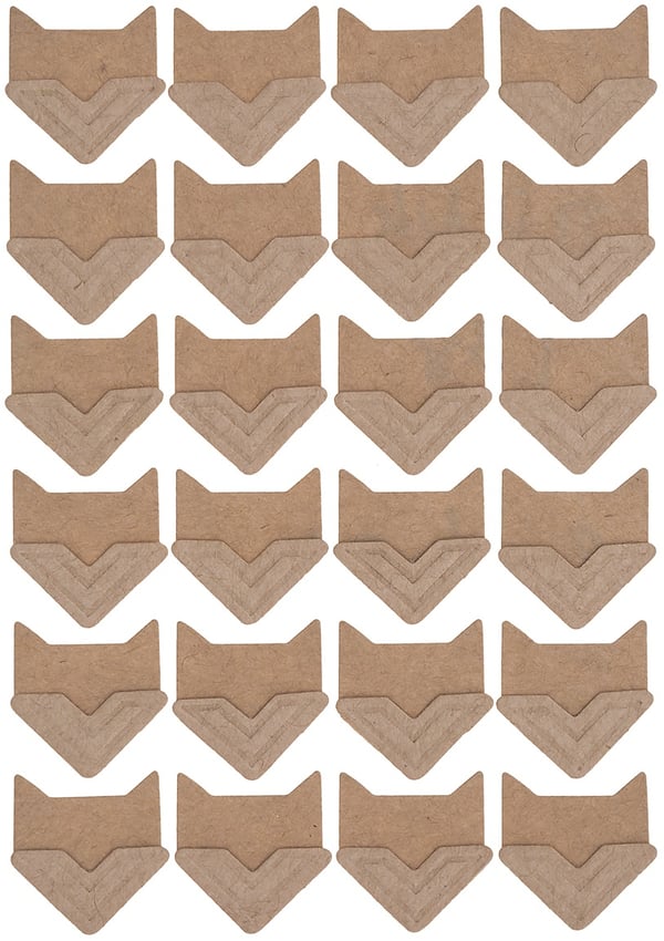 Itseliimautuva valokuvanurkka kraftpaperita, 48 kpl