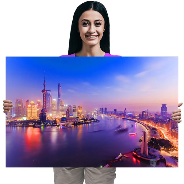 Ob_XL_47 - Timanttimaalaus 60x80 - Kaupunki, Shanghai