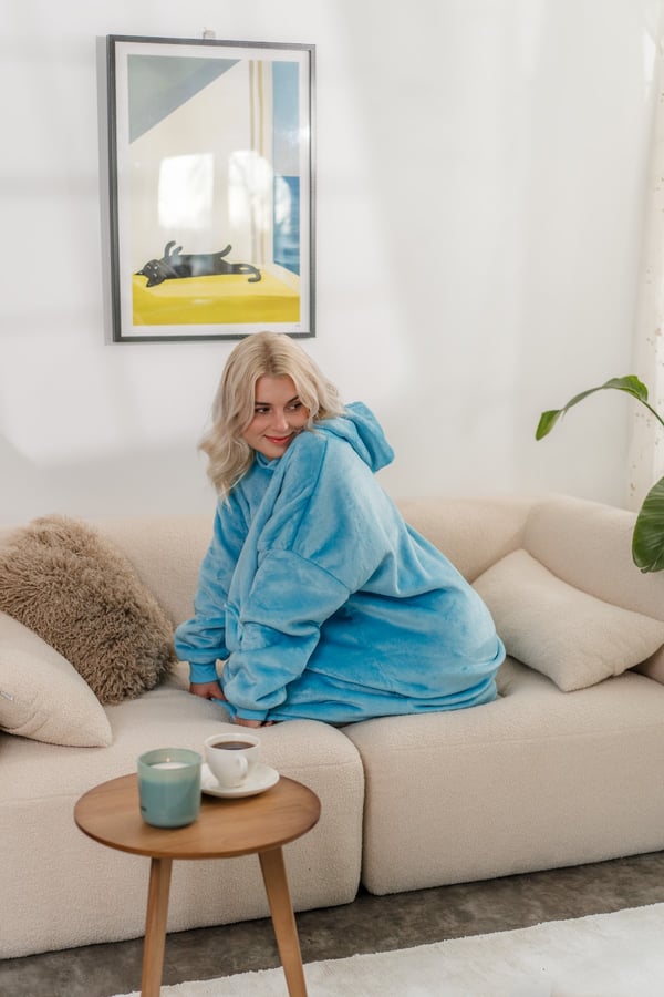 Tæppe sweatshirt tv lang dame herre tæppe sweatshirt sengetæppe gave til en pige