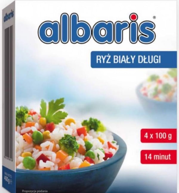 Albaris vitt ris 400 g (4 x 100 g)