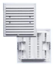 VENTILATIONSGITTER MED LAMMEL OG NET 175*215MM BRUN - KRA 074 BR