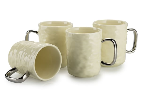 Selena Silver Cream Kaffeset 6 st