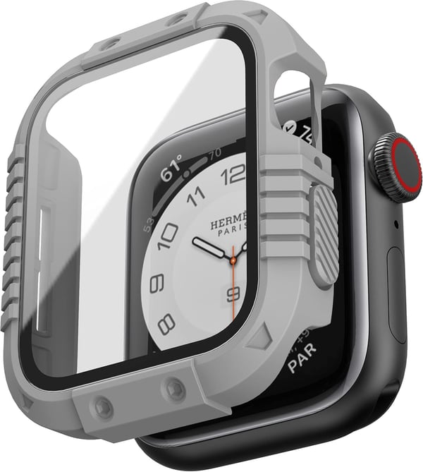 Apple Watch 4/5/6/SE 44mm Urkasse, Forstærket Matgrå