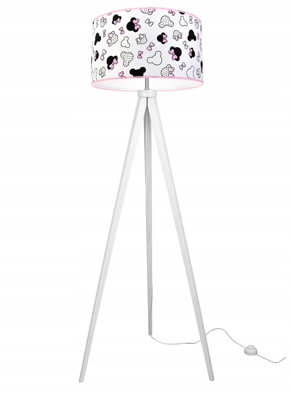 LOFT BARNSTATIVLAMPA, LAMPSKÄRM, MÖNSTER, LED