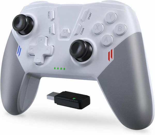 Trådlös kontroll för PC Windows 7/8/10 Android TV OGT Vit och grå