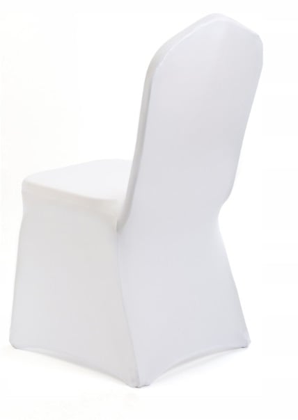 Banquet-tuolin päällinen, valkoinen, eksklusiivinen