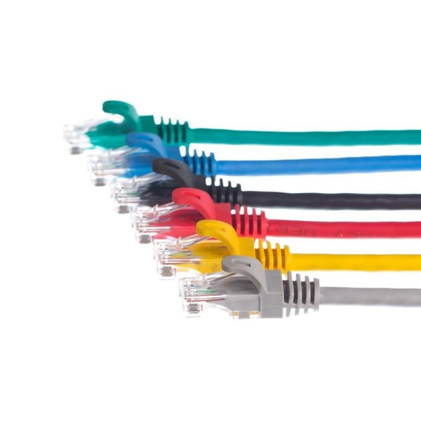 Patchkabel RJ45, Netrack støbt dæksel, kat. 5e UTP, 3m grøn