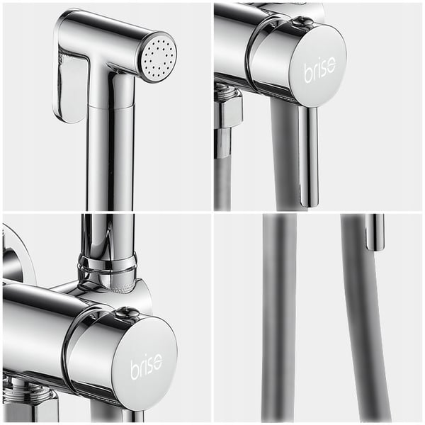 Bidetarmatur, skjult, til bidet, vandhane, toilet, badeværelse, krom