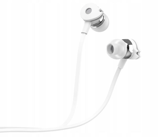 Techly Stereo In-Ear Hovedtelefoner med Mikrofon, Hvide