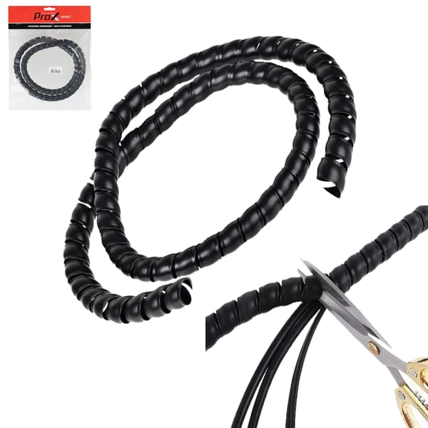 Spiral växel- och bromshusorganisatör husskydd 14mm 1 meter