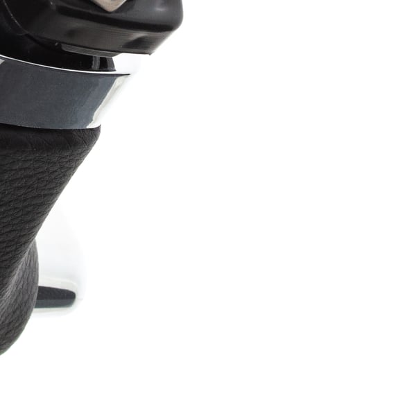 VW T5 2003- automatisk gearknappe sort ekomskind og krom