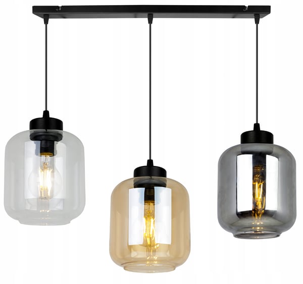 MODERNE ELEGANT HÆNGELAMPE MED GLASSKÆRM
