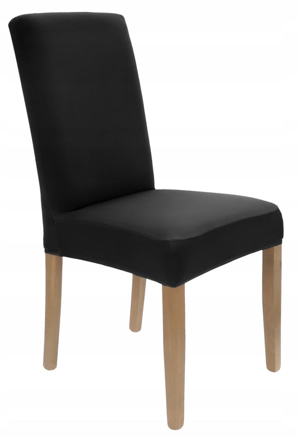 Svart elastiskt stolskydd [21B]