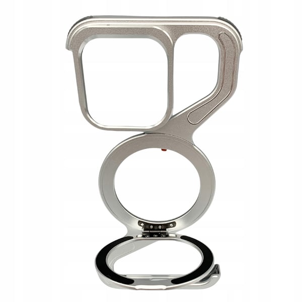 Etui til iPhone 16 PRO - Pansret Magsafe Metalcover - Titanium Holder