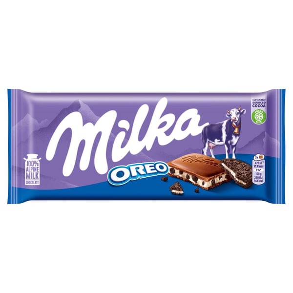 Milka Oreo mjölkchoklad 100 g