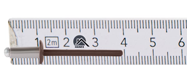 Avoimet alumiininaulat 4x10mm RAL 8017
