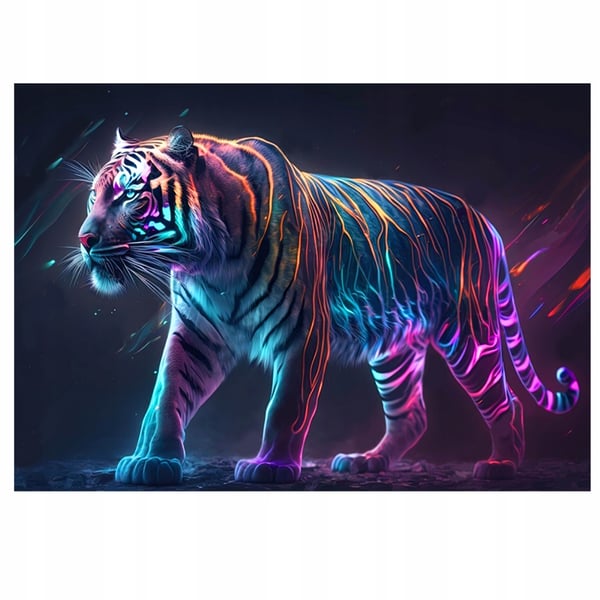 Pedagoginen puupusle A3 Magic Tiger lapsille ja aikuisille 240 osaa suuret