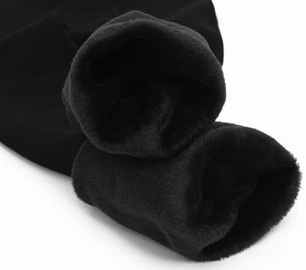 Damleggings fodrade med päls tjocka vinterleggings 4XL/5XL