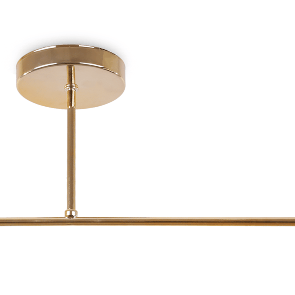 ASTURIA GULD LOFTLAMPE 2 FLADE GYLDNE LAMPESKÆRME E27