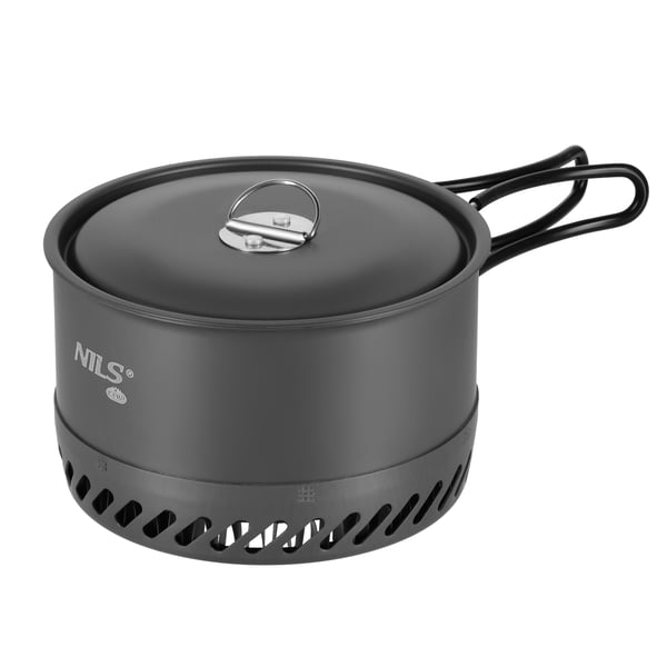 NC4203 Turist gryde med radiator aluminium med låg 1000ml Nils Camp