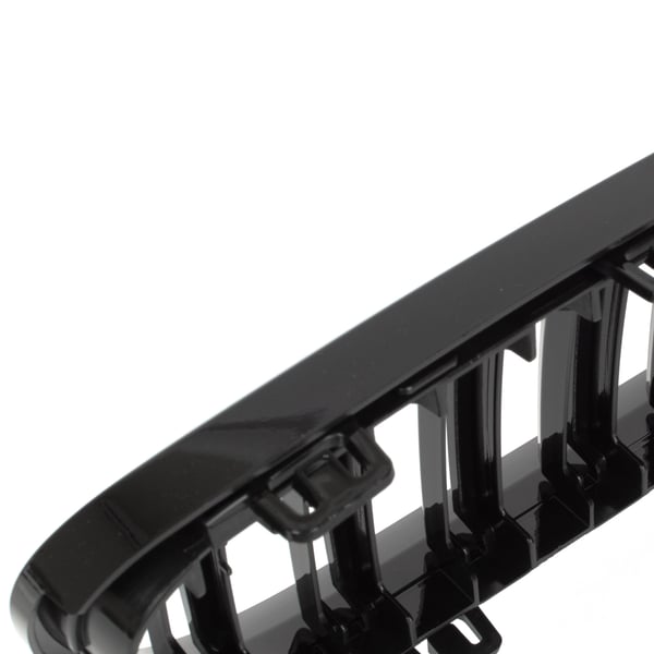 BMW 3 E92 E93 10-13 gitter mellem forlygterne (nyrerne) venstre + højre sæt SORT GLOSSY DOBBELT BAR