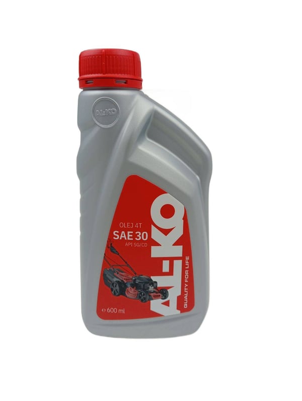 Olie til 4-takts traktor- og plæneklippermotorer SAE30 AL-KO 0,6L CF/CD Olie til 4-takts traktor- og plæneklippermotorer SAE30 AL-KO 0,6L CF/CD