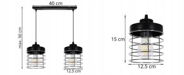 Kromilangasta valmistettu LED-kattovalaisin