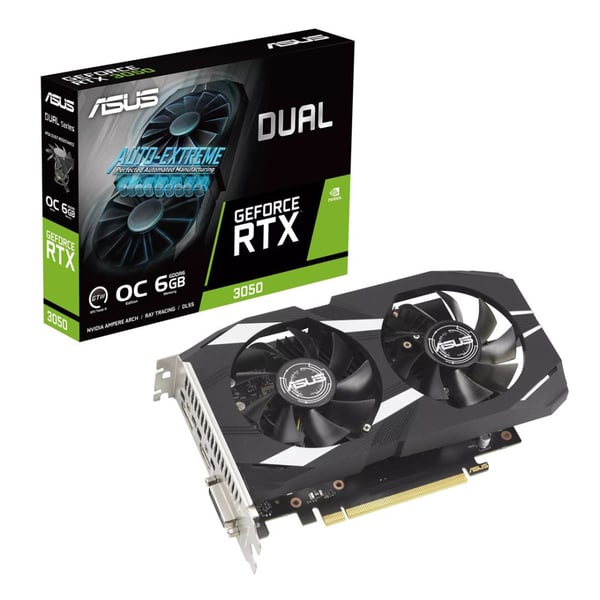 ASUS Dual GeForce RTX 3050 OC 6GB -näytönohjain