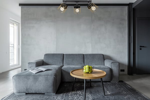 Lofthængende lampe med gylden LED-loftlampe