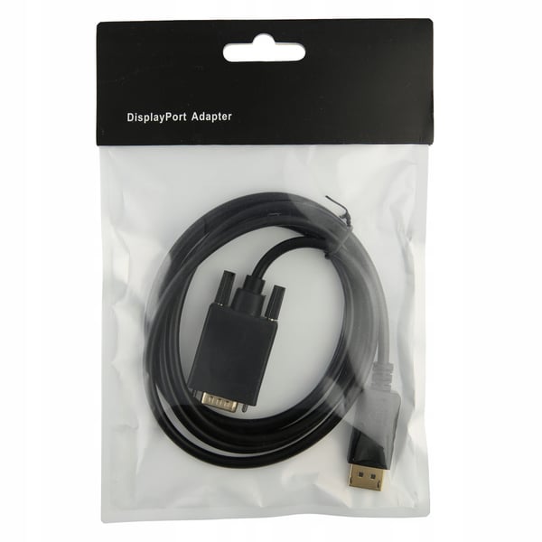 KONVERTERKABEL DISPLAYPORT VGA-SKÆRMADAPTER DSUB DP-ADAPTER 1,8M