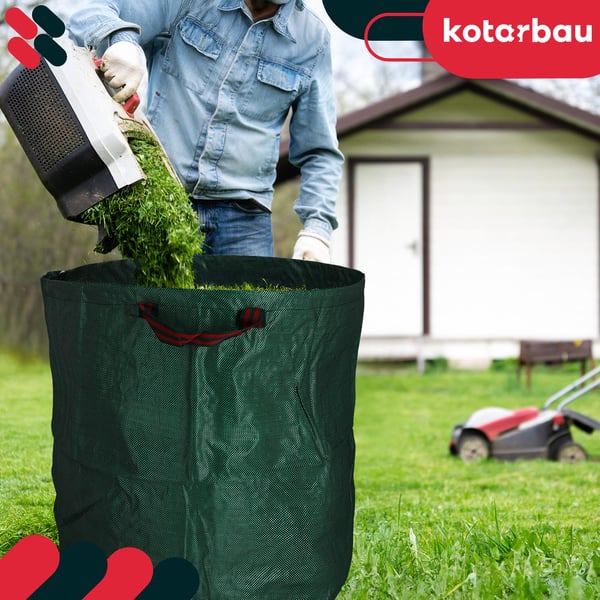 KOTARBAU® Rund, foldbar havekurv til blade og græs 270 L