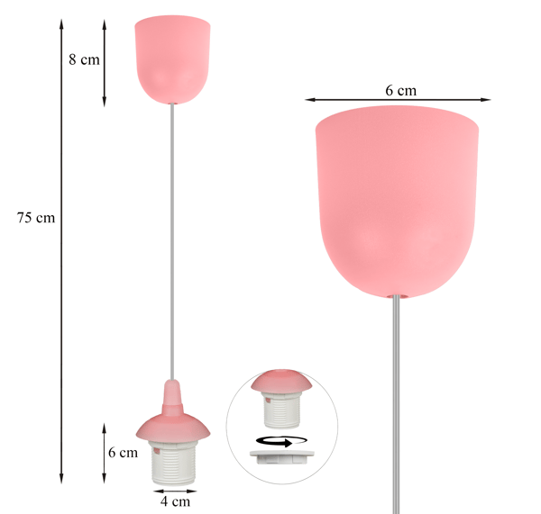 ELEMENT ÄGG 60 ROSA SVAMP 70 ROSA-VITA