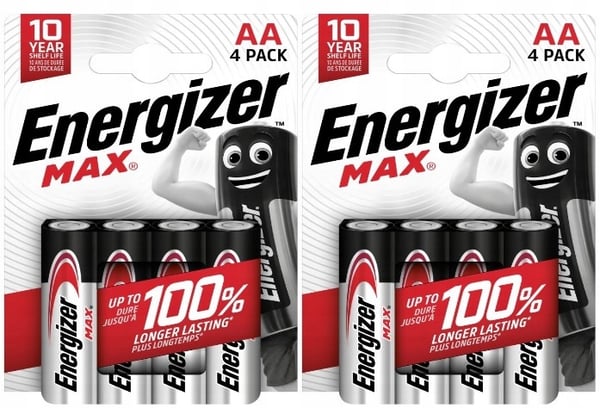 Energizer MAX AA / LR6 alkaliparisto - 8 kpl (blisteri)