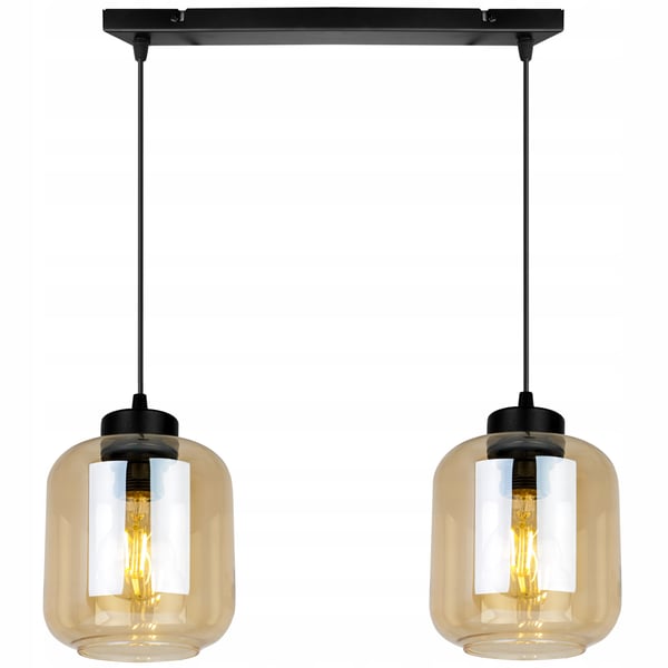 MODERNE ELEGANT HÆNGELAMPE MED GLASSKÆRM