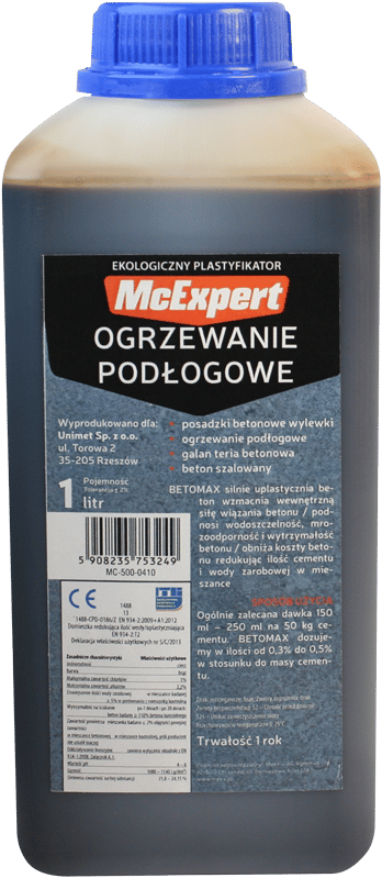 BLØDGØRINGSMIDDEL TIL GULVVARME 1L - MC-500-0410