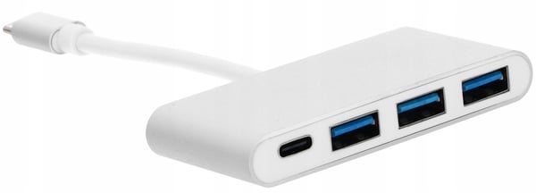 SOVITIN-KESKITIN USB C - 3xUSB 3.0 + USB C PD MacBookille