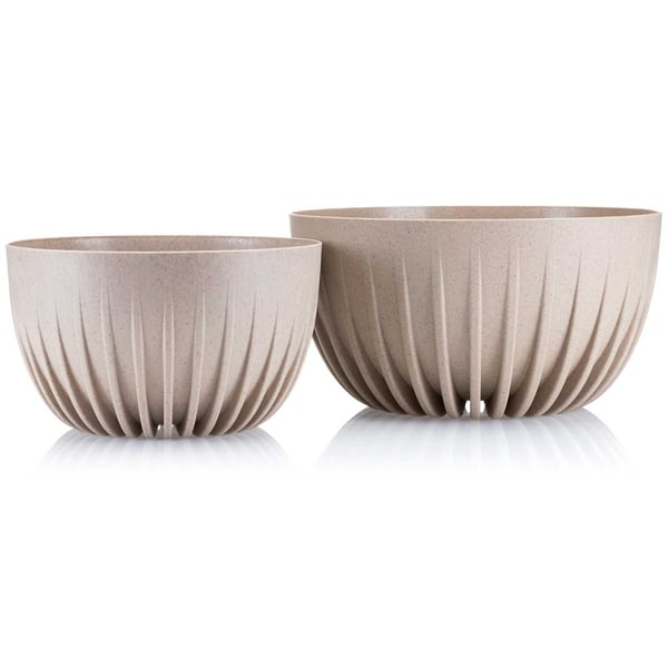Blomkruka Stripped ECO coffee latte 30x16 cm
