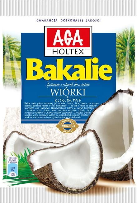 Aga Holtex kookoshiutaleet 200 g kuivatut hedelmät